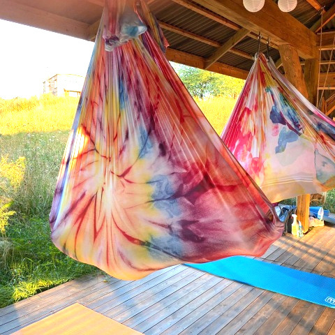 2024 Premium Quality Aerial Yoga Hammock 6m ombre Aerial Yoga Swing Fabric