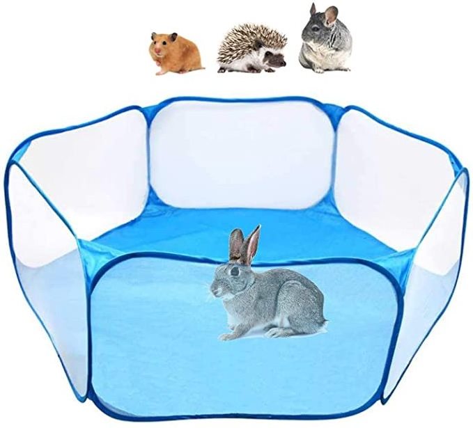 Small Animals Tent Reptiles Cage Breathable Transparent Pet Playpen Pop Open Top  Exercise Fence Portable Yard Fence