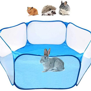 Small Animals Tent Reptiles Cage Breathable Transparent Pet Playpen Pop Open Top  Exercise Fence Portable Yard Fence