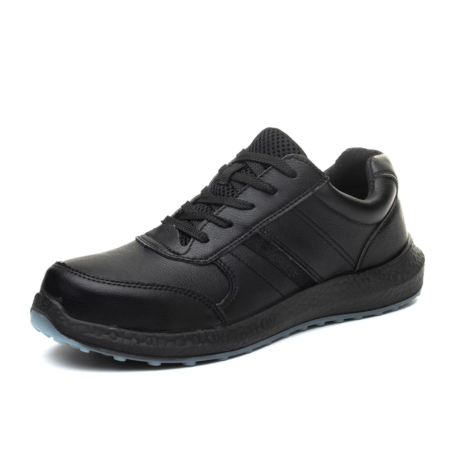 Office CE Leather executive S1p black sport light weight women fashionable price work steel toe men brand safety shoes