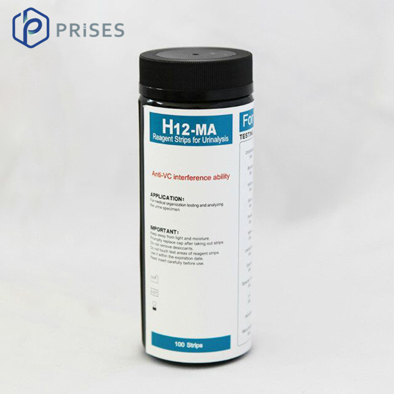 12 Parameters Urine Test Strips 100 Pieces/barrel URS-12MA Reagent Strips for Urinalysis