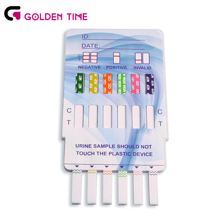 Multi Rapid Drug test of Abuse AMP BZO AMP THC COC MOP Drugs Urine Screening Test Kit Cassette