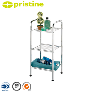 SALE home wholesale Taiwan household storage furniture Bathroom 3 tier wire meta storage racks