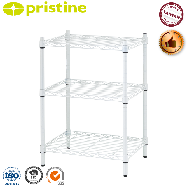 Black Friday wholesale factory home storage furniture manufacturer Design DIY household black white 3 Tier wire Storage Rack