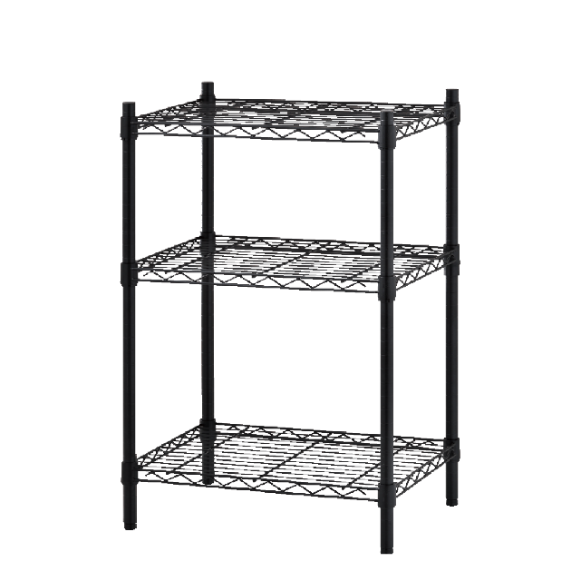 Black Friday wholesale factory home storage furniture manufacturer Design DIY household black white 3 Tier wire Storage Rack