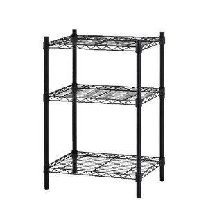 Black Friday wholesale factory home storage furniture manufacturer Design DIY household black white 3 Tier wire Storage Rack