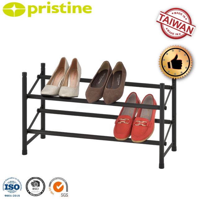 SALE shelf wholesale Taiwan household storage Furniture Manufacturer simple metal DIY 2 tier metal shoe rack