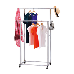 OEM eBay Organizer factory manufacturer Home housewares storage Laundry Products double metal double clothes display racks