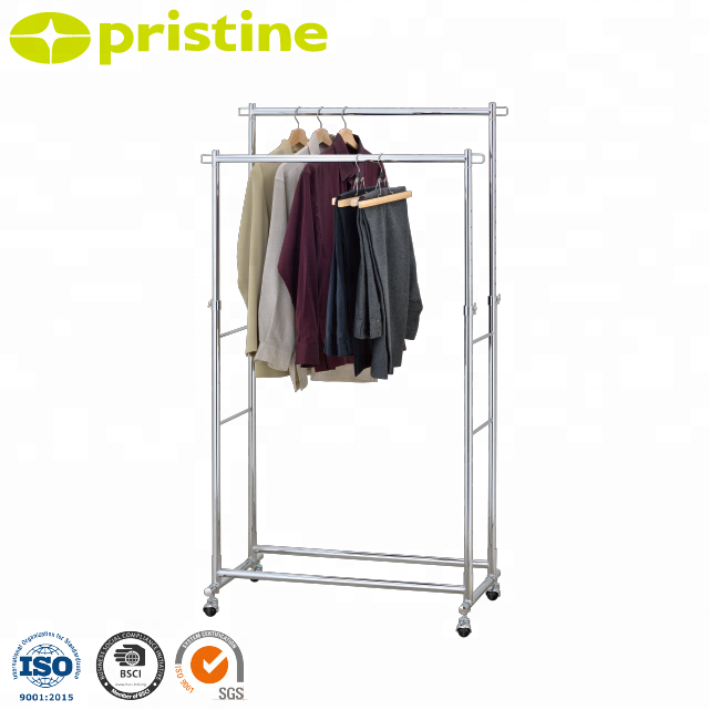 Best OEM quality wholesale Taiwan household storage manufacturer Laundry Products Metal Portable clothing rack