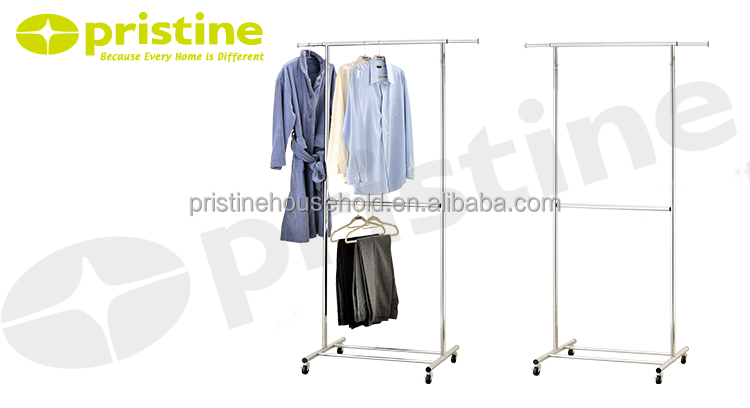 OEM shelf wholesale Taiwan household storage Furniture Manufacturer Metal expandable clothes hanger stand