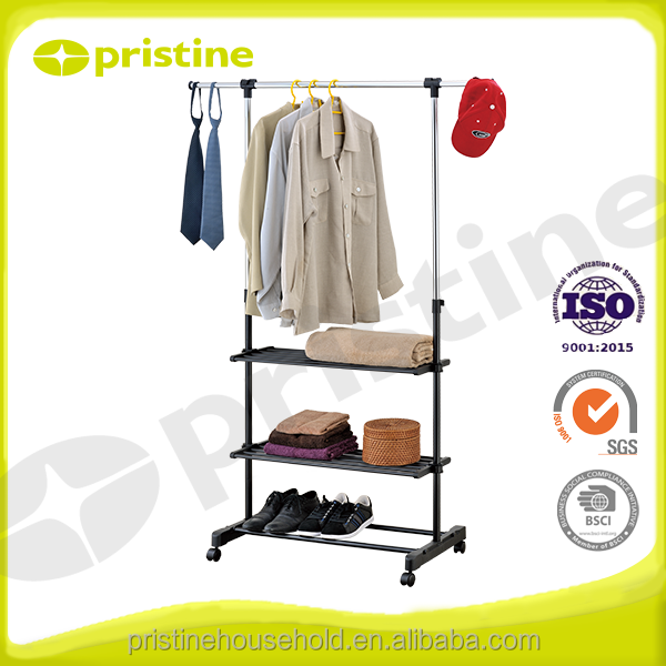 Shopee OEM eBay wholesale Taiwan household storage Furniture Manufacturer MIT DIY entryway clothing rack metal shoe coat rack