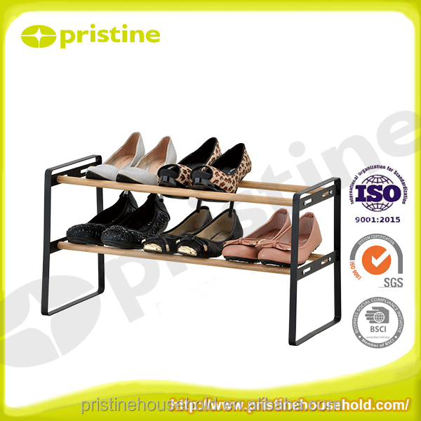 SALE home wholesale Taiwan household storage Furniture Manufacturer decorative metal wooden shoe rack