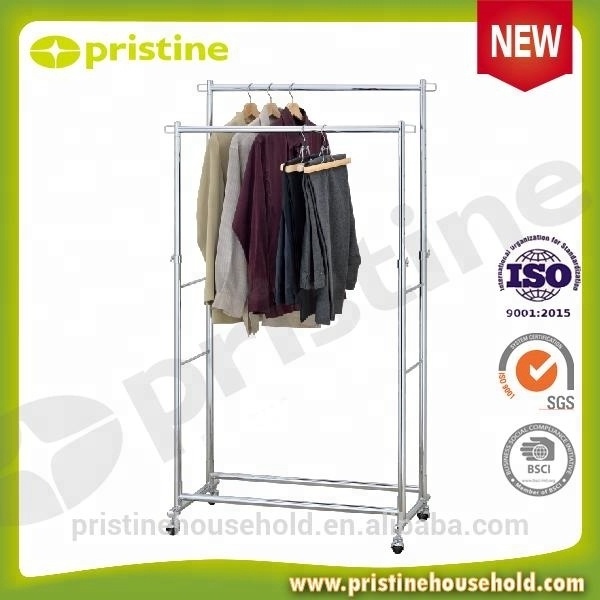 Best OEM quality wholesale Taiwan household storage manufacturer Laundry Products Metal Portable clothing rack