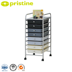 OEM eBay wholesale Taiwan home storage Furniture Manufacturer MIT DIY Housewares Drawer Chrome Rolling Storage Organizer Cart