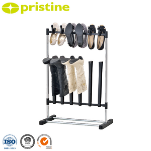 MIT wholesale Taiwan Furniture Manufacturer space saving 19mm boot storage metal plastic shoe rack