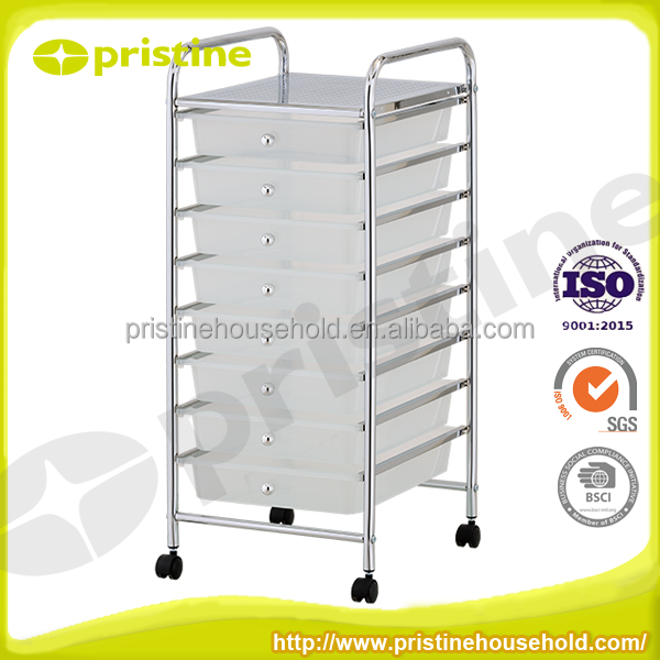 OEM eBay wholesale Taiwan home storage Furniture Manufacturer MIT DIY Housewares Drawer Chrome Rolling Storage Organizer Cart