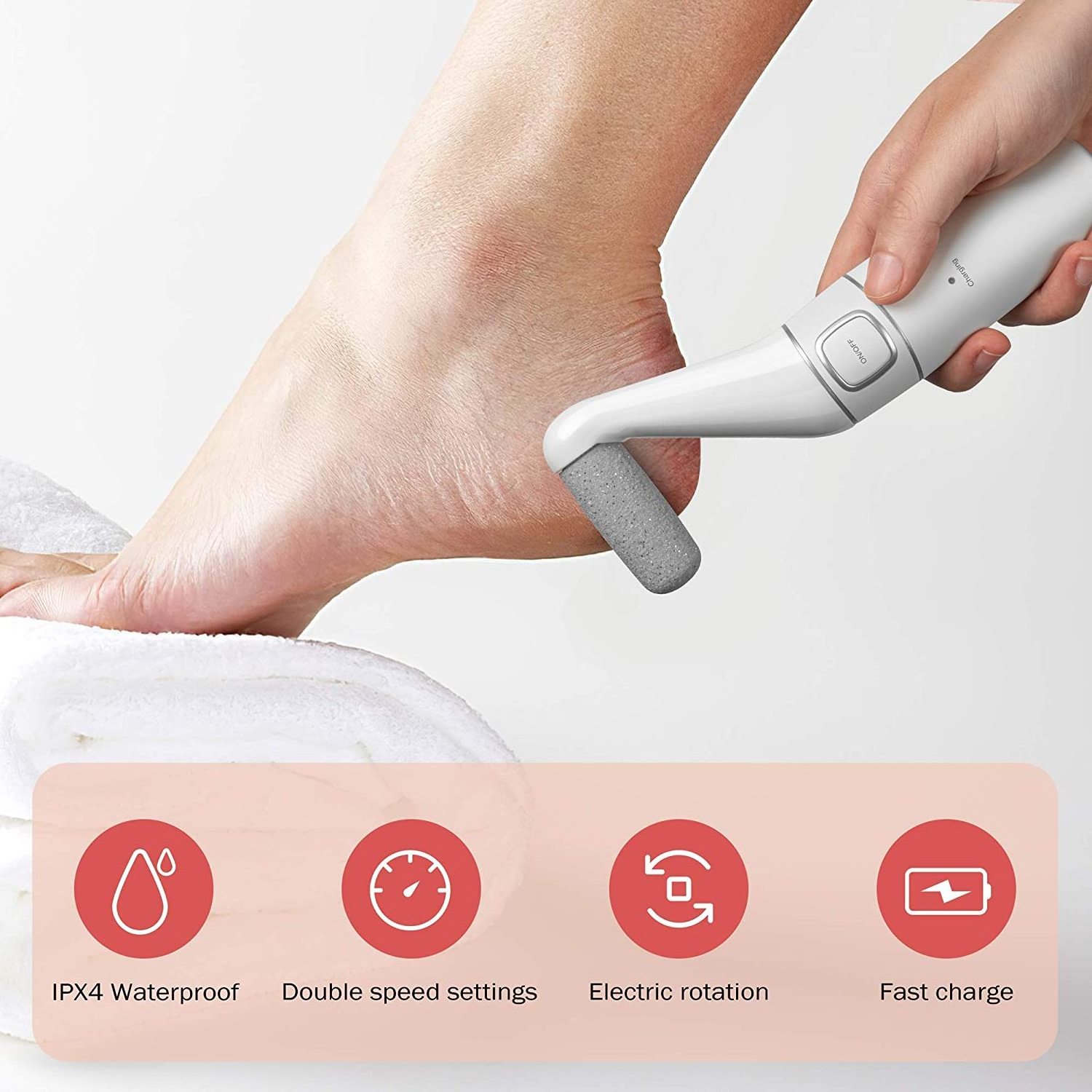 PRITECH Electric Foot Callus Remover And Nail Polisher