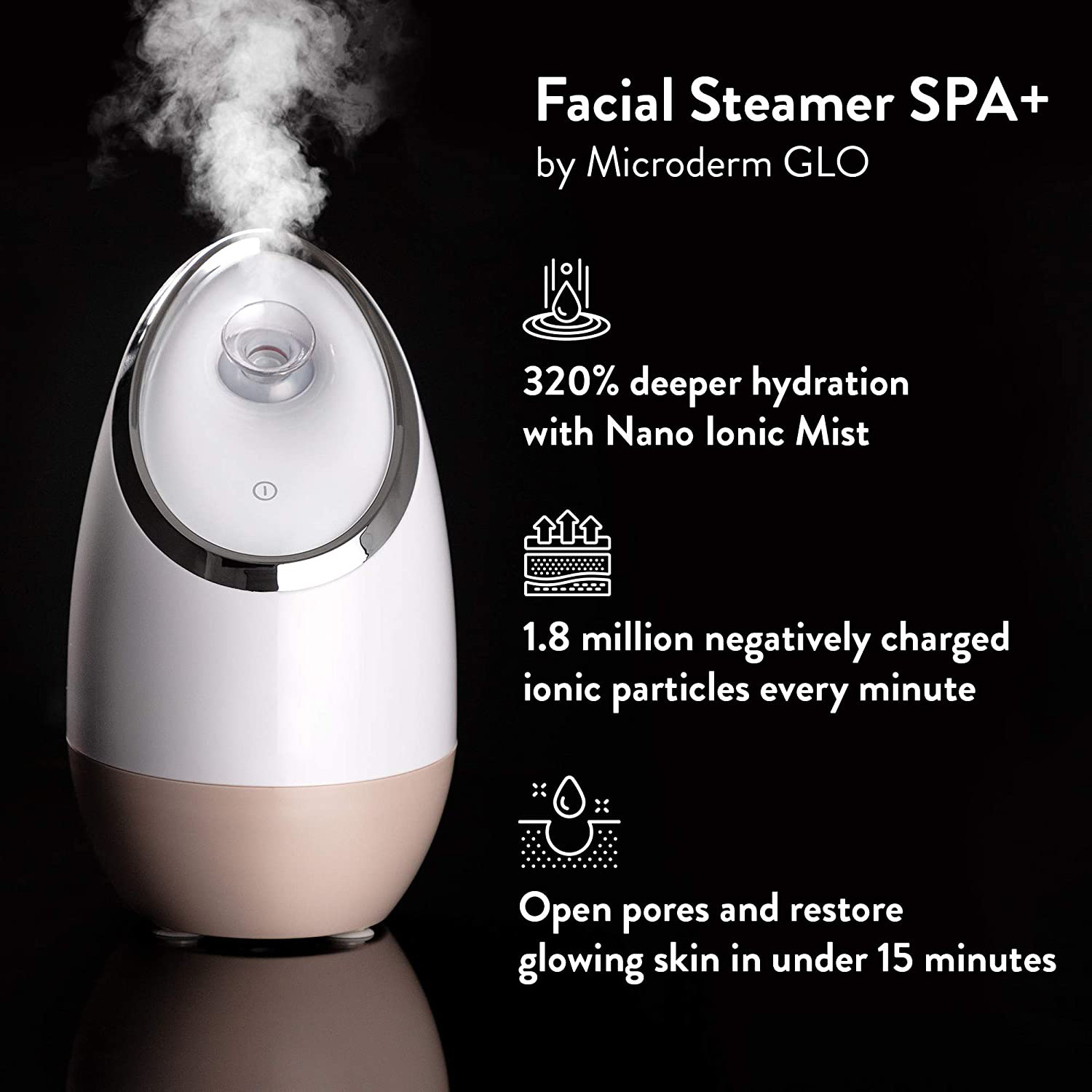 PRITECH Professional Popular Products Ozone Facial Steamer, Portable Spa Electric Facial Steamer