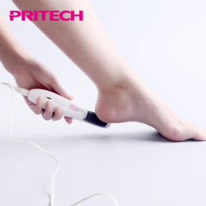 PRITECH Battery Operated Rechargeable Cordless Electric Foot Exfoliating Callus Remover