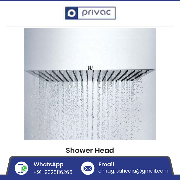 12 Inches Ultra Thin Shower Head Square Stainless Steel Shower Head Bathroom Rain Shower