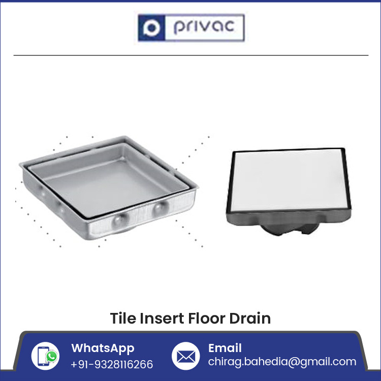 Indian Exporter of High Quality Durable Stainless Steel Tile Insert Floor Drain/ Trap