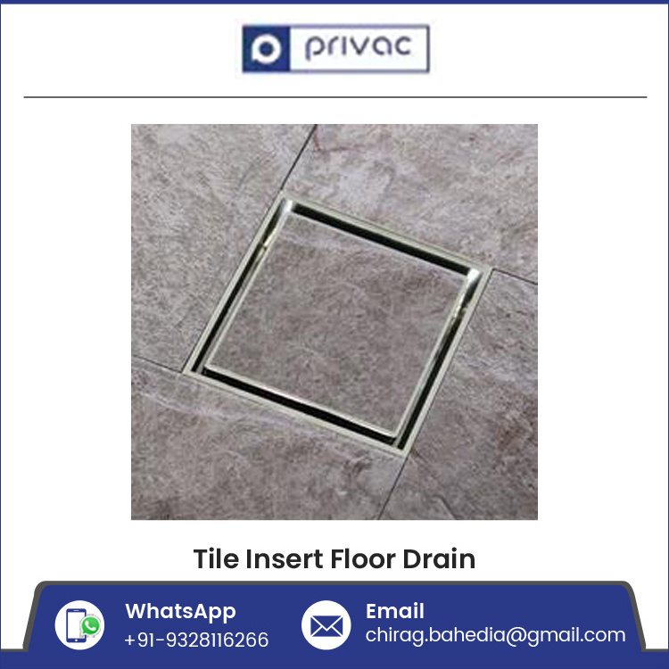 Indian Exporter of High Quality Durable Stainless Steel Tile Insert Floor Drain/ Trap