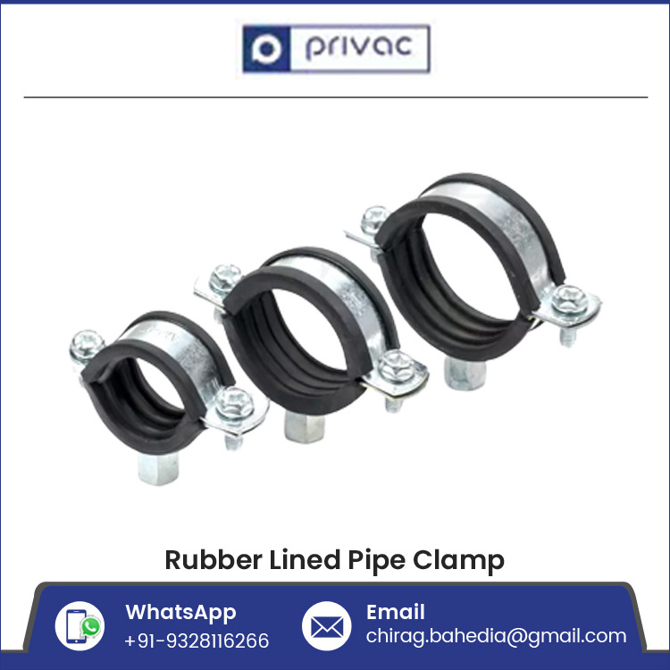 Pipe Support Rubber Lined Split Clamp