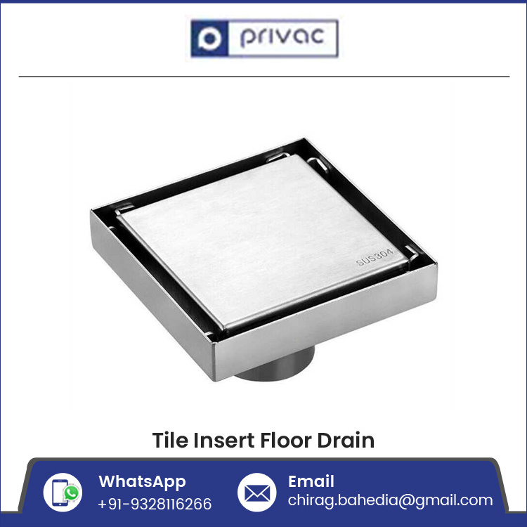 Indian Exporter of High Quality Durable Stainless Steel Tile Insert Floor Drain/ Trap