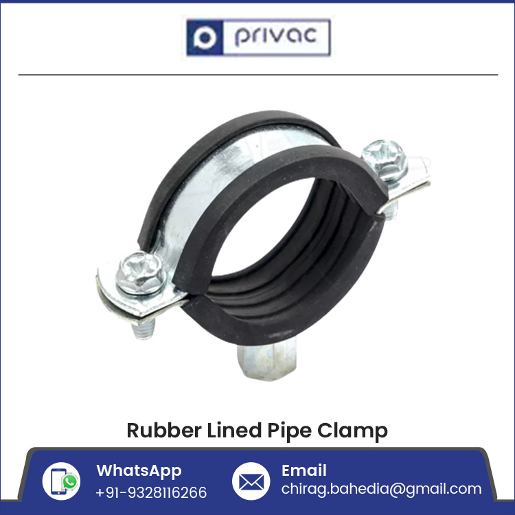 Pipe Support Rubber Lined Split Clamp