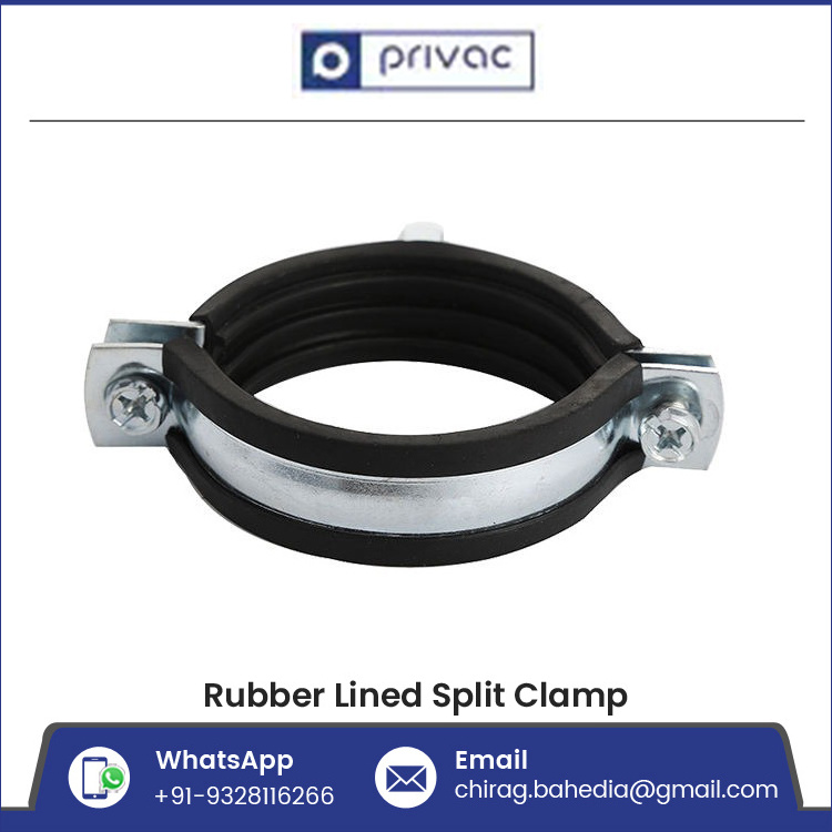 Heavy Duty Rubber Lined Hose Clamp Galvanized Steel Hinged Clamp Rubber Lined Split Clamp