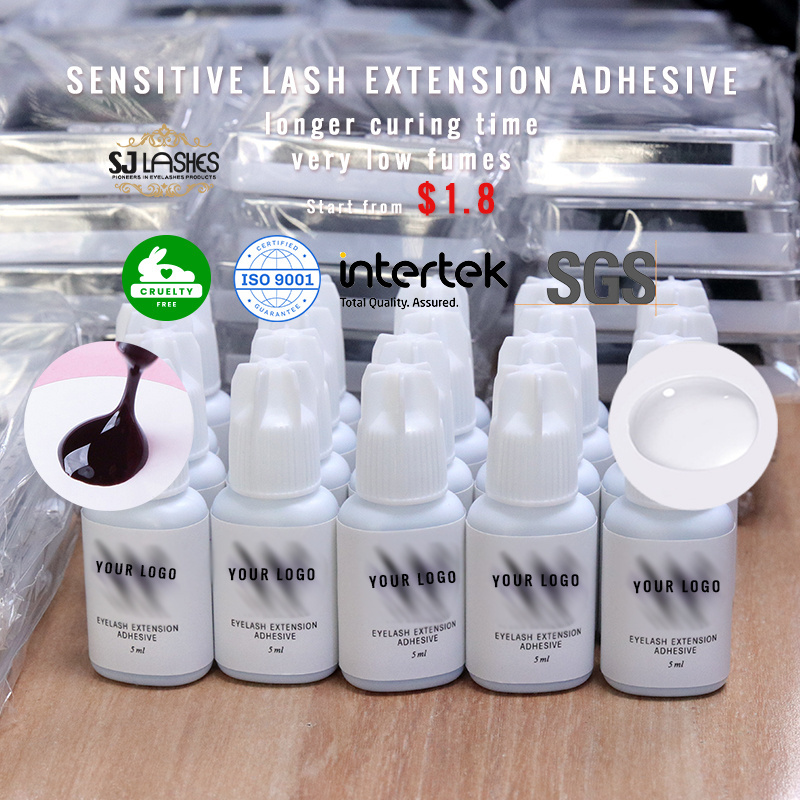 Lash Glue Sensitive Eyelash Extension Glue White Top Quality Korea Eyelash Glue 2 Ethyl 2 Cyanoacrylate Fast Dry Low Smell