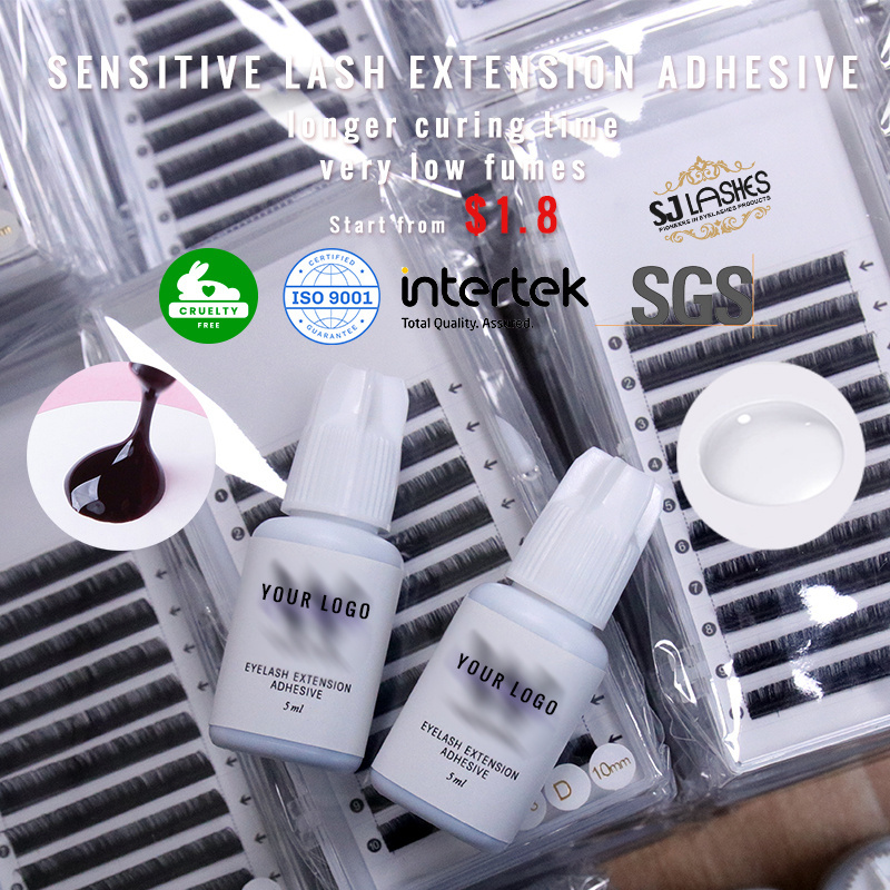 Lash Glue Sensitive Eyelash Extension Glue White Top Quality Korea Eyelash Glue 2 Ethyl 2 Cyanoacrylate Fast Dry Low Smell