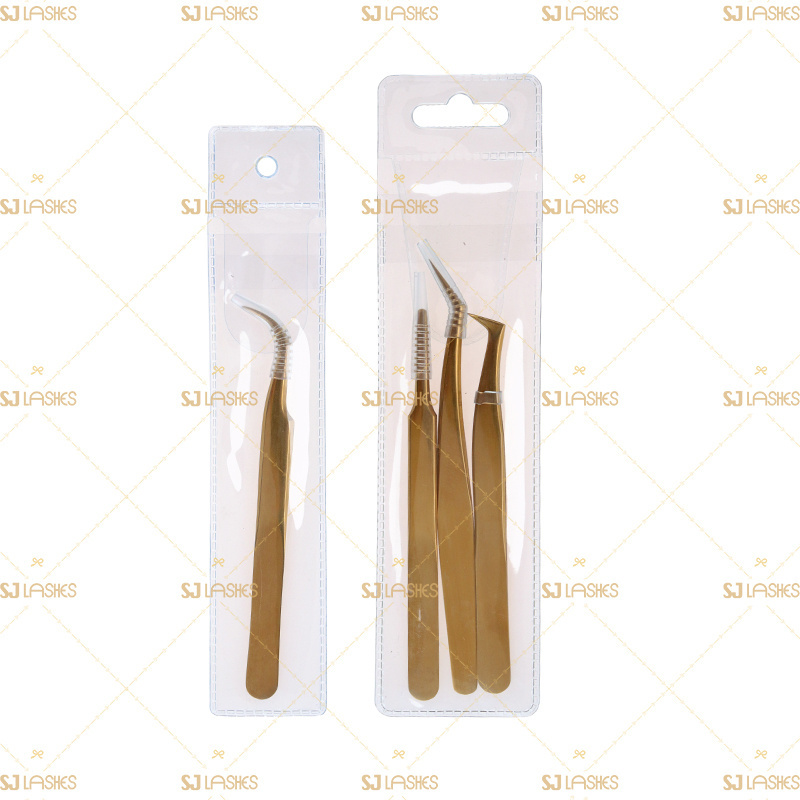 Wholesale Custom Logo Eyelash Extension Tweezers Bulk Orders Accepted