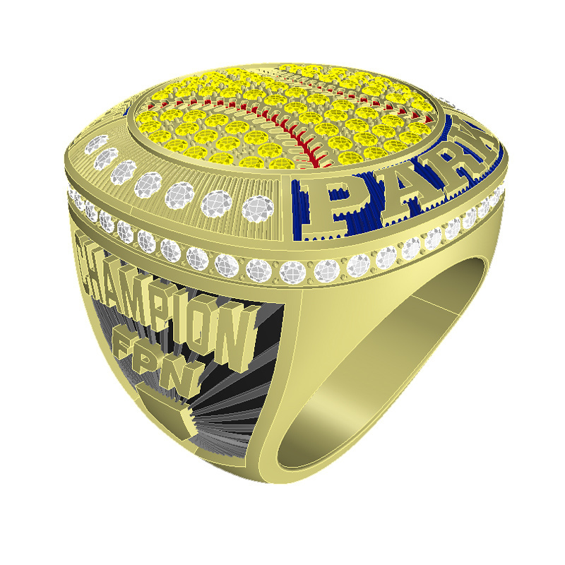 Manufacturer Champion Ring Custom Logo Basketball Baseball Football Softball Hockey Award Sports World Championship Rings