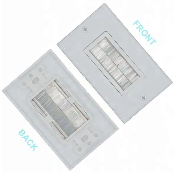 High quality wall plate Pass-Through Insert with Decorator Wall Plate for Media Cable