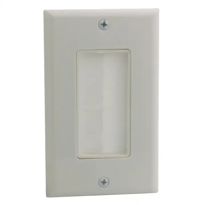 High quality wall plate Pass-Through Insert with Decorator Wall Plate for Media Cable