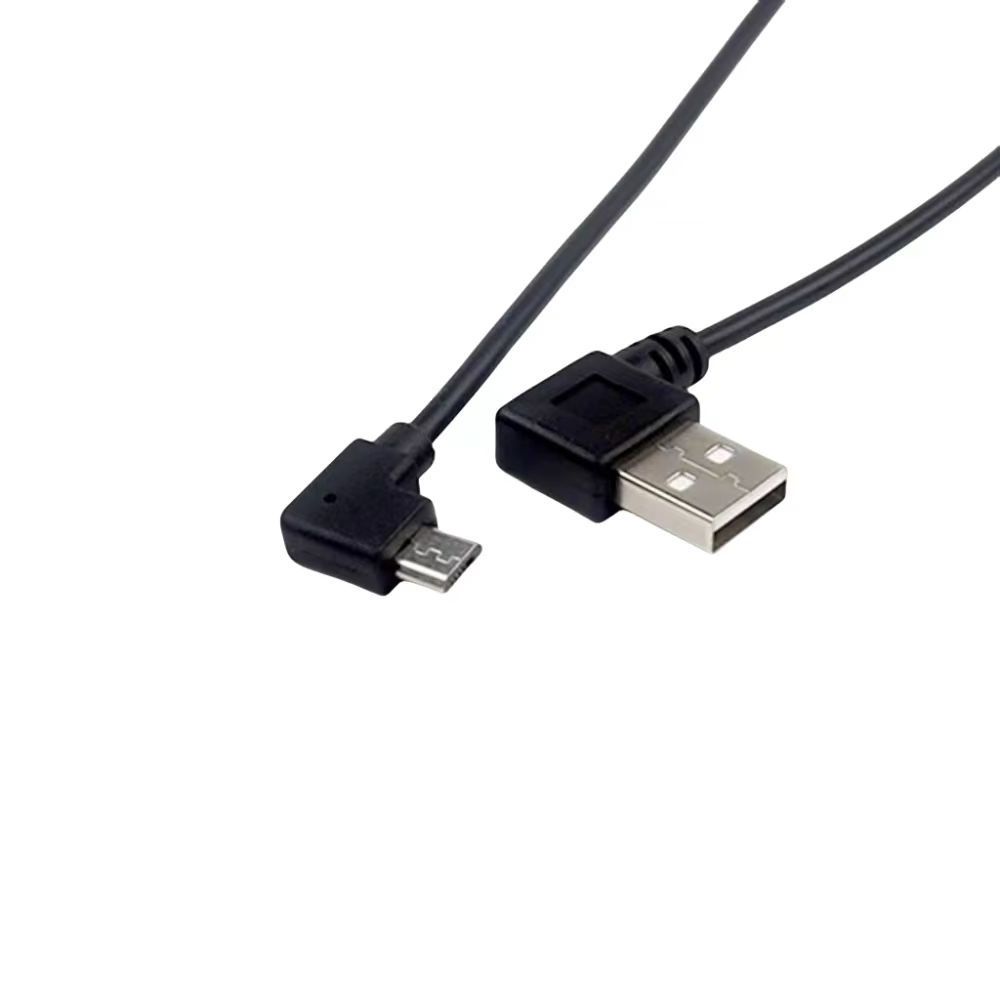 Elbow USB3.0 A male to Micro B 3.0 male data cable usb to micro usb cable panel mount screw Locking cable for Industrial camera