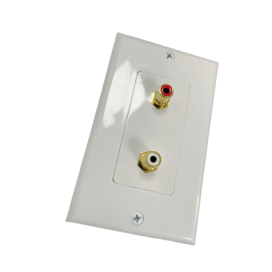 2 RCA Audio Video Wall Plate (RGB + Audio) Wall Plate switch Wall Plate