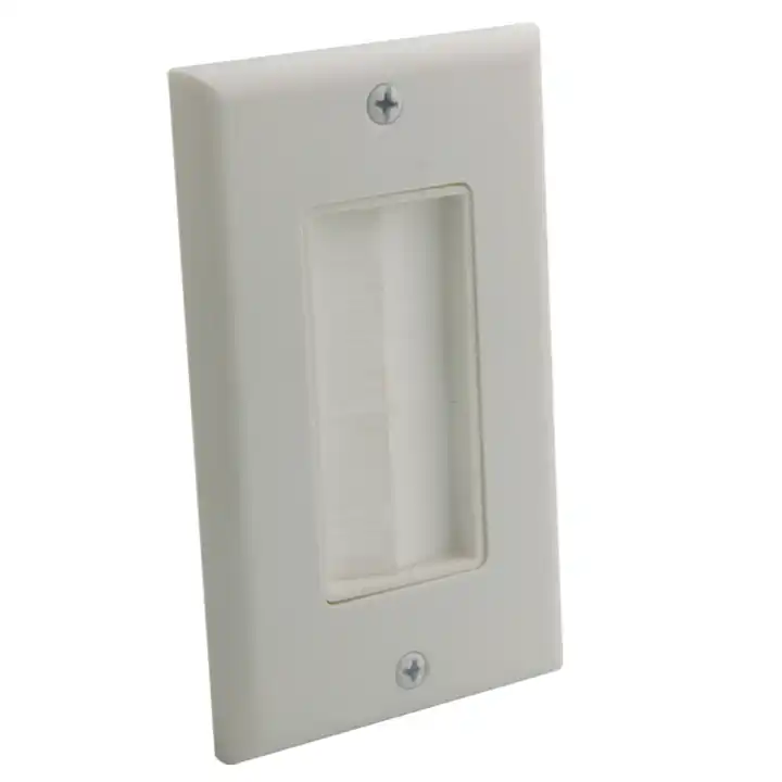 High quality wall plate Pass-Through Insert with Decorator Wall Plate for Media Cable