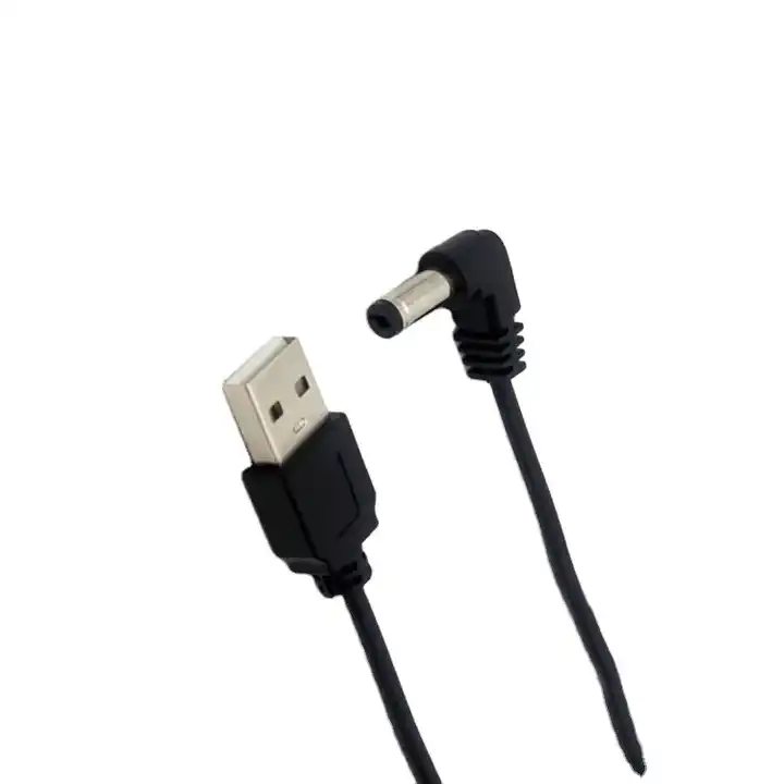 USB 2.0 90 degree Power Cable 5V DC cable for Laptop computer