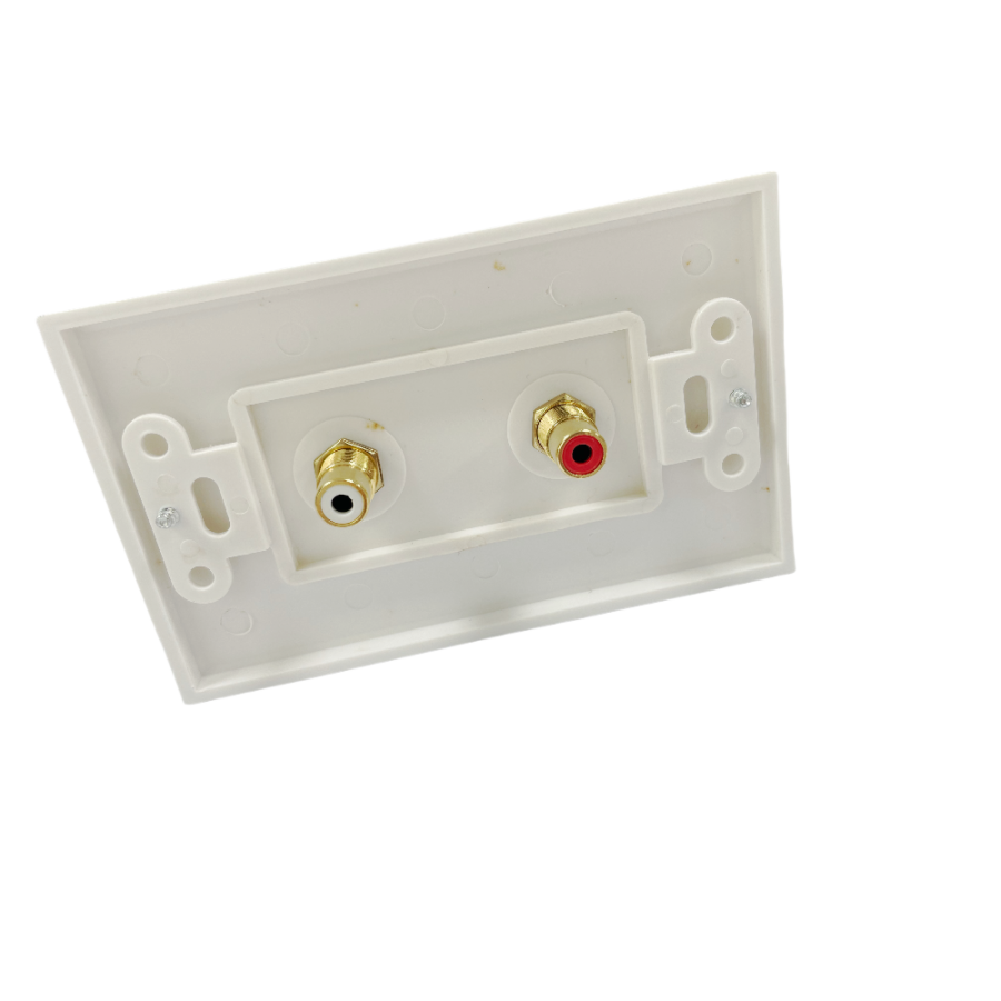 2 RCA Audio Video Wall Plate (RGB + Audio) Wall Plate switch Wall Plate