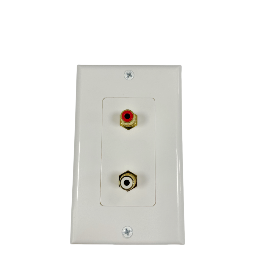 2 RCA Audio Video Wall Plate (RGB + Audio) Wall Plate switch Wall Plate