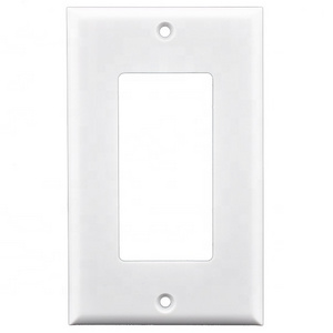 USA 1 Gang Single Plastic Decorative Receptacle Faceplate Electric Plain Material Toggle Light Switch Wall Plate Cover