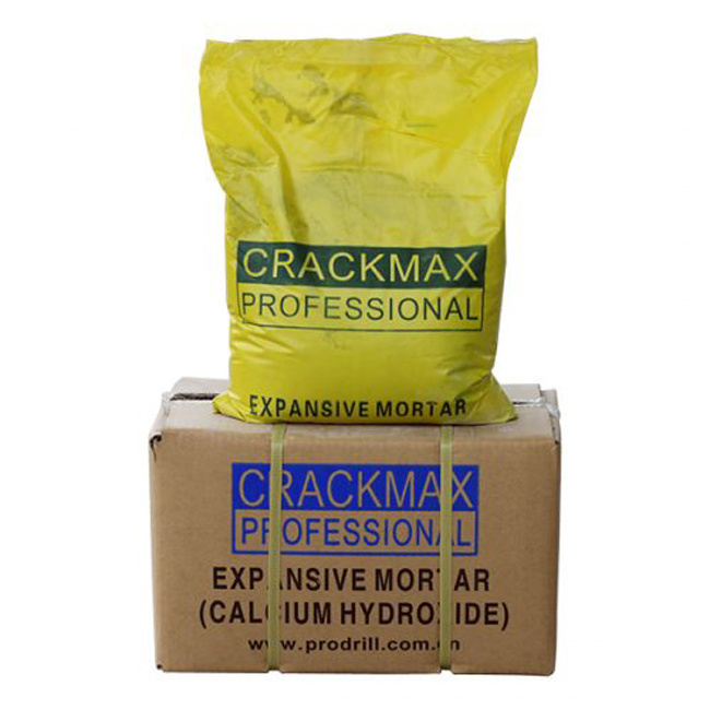 Professional CRACKMAX Stone Cracking Powder Quality Soundless Crack Expansive Mortar For Rock Breaking