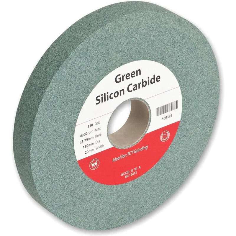 150mm x 20mm x 32mm Green Silicon Carbide Grinding Stone, 120 Grit Specifically for TCT Grinding