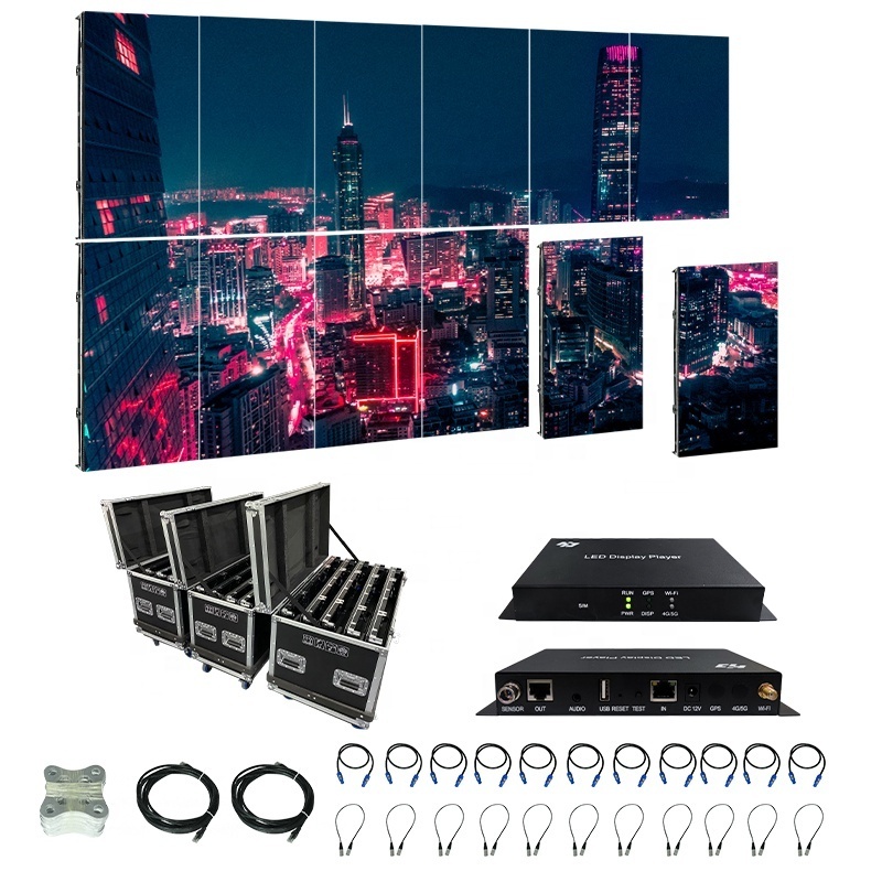 6ft x 8ft p10 advertisement machine shelf p6  modules chinese hot videos small led display screen for indoor