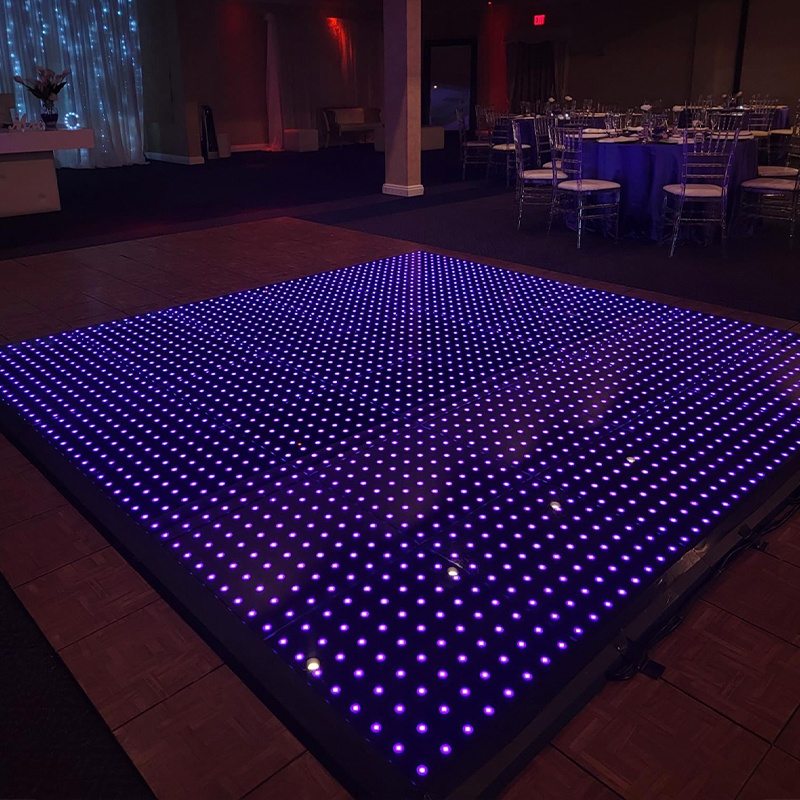 Electric Starlight Dancefloor Lighted Acrylic RGB Pixel Led  Video Dance Floor Panels