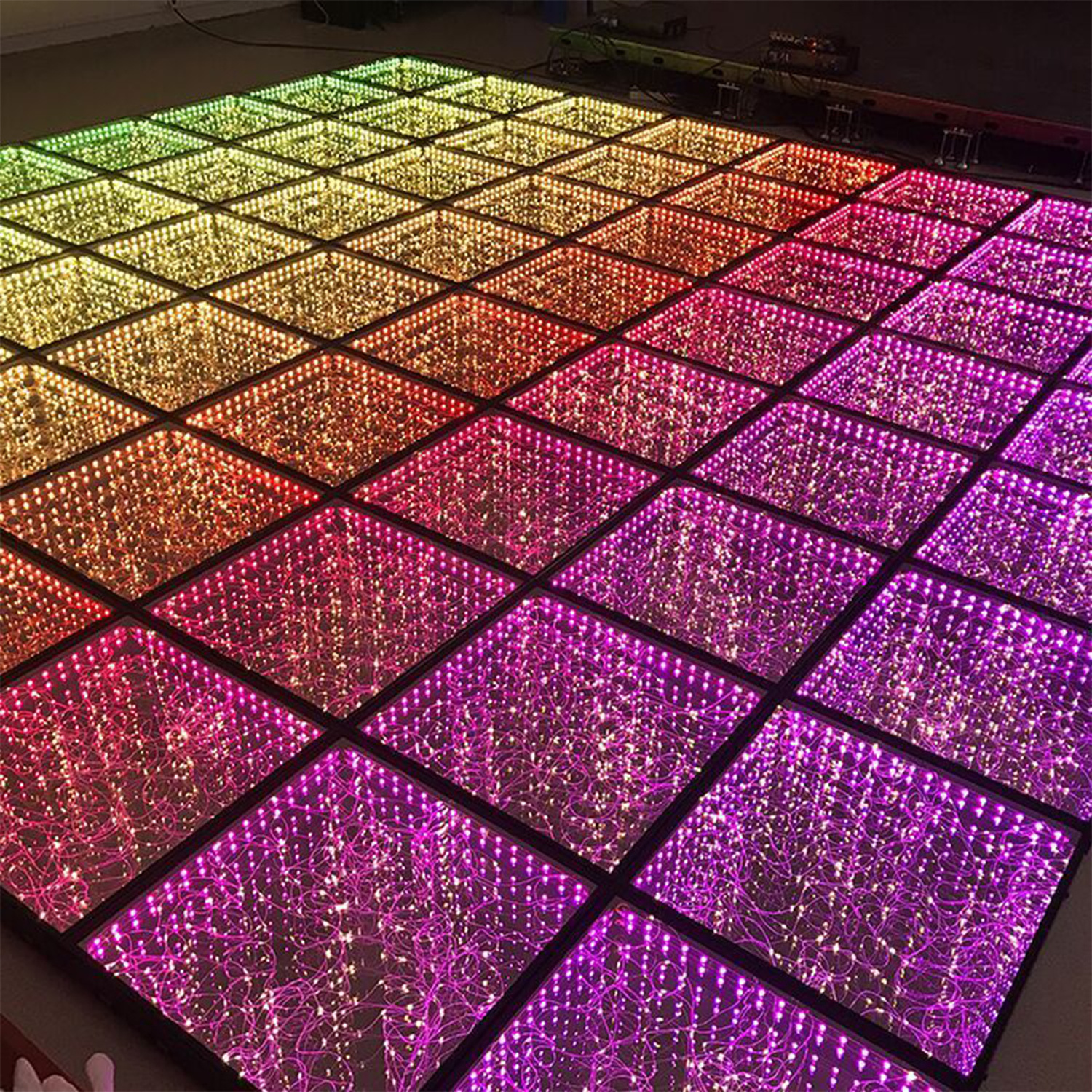 DJ Light Dancers illuminated Starlit 3D Led Dance Floor Mats Hire Ireland