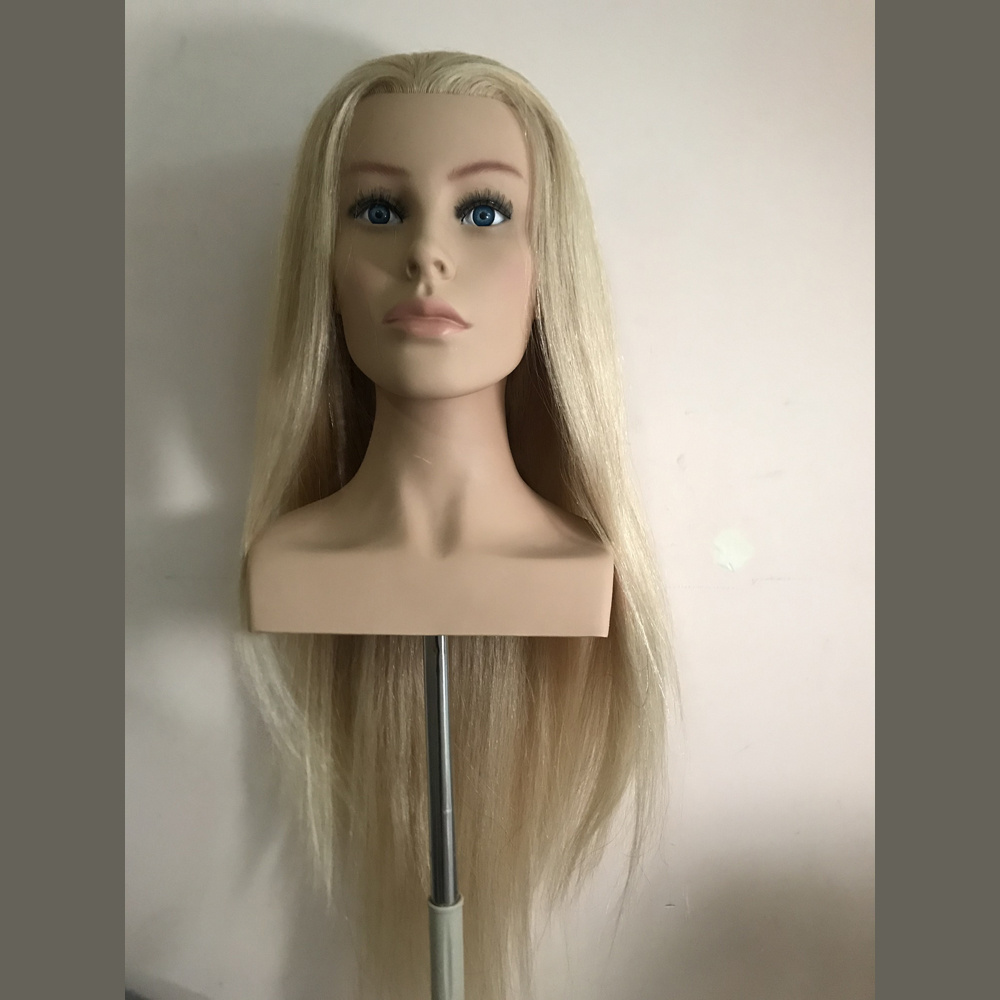 Wholesale price Europe face training  mannequin  head with shoulder for hairdresser