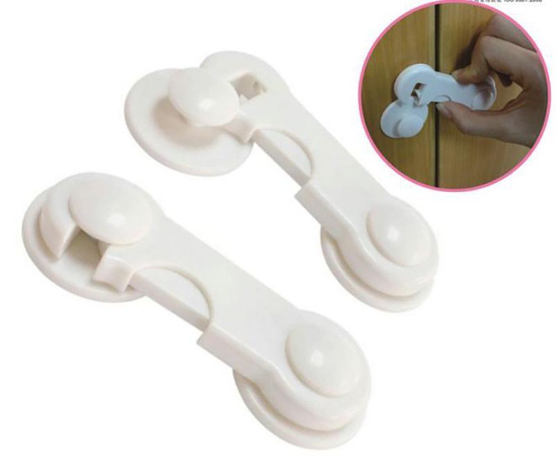 2pcs ABS child safety kitchen cabinet door latchs baby locks for drawers